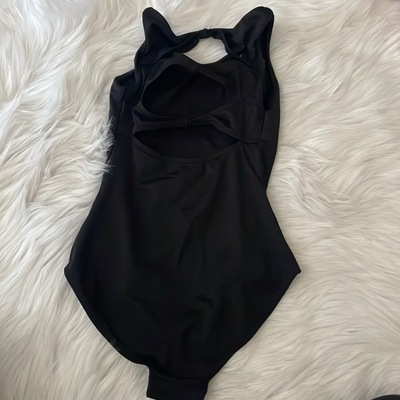 Black block leotard / size 8/10 - Picture 3 of 4